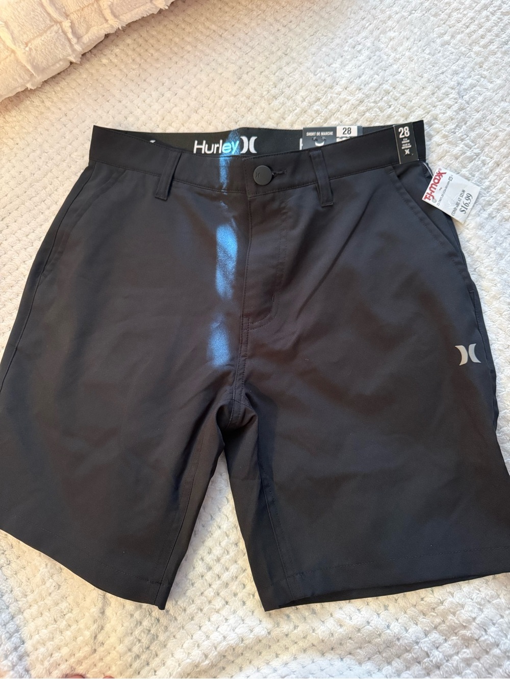 Hurley Men’s Black Athletic Hybrid Shorts